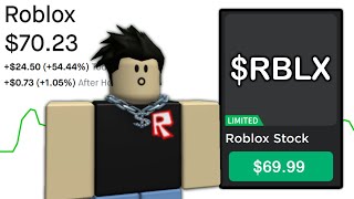 I BOUGHT ROBLOX STOCK [upl. by Etsyrk126]