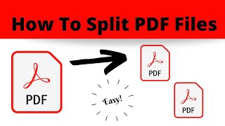 How to Split PDFs using iLovePDF [upl. by Nyla]