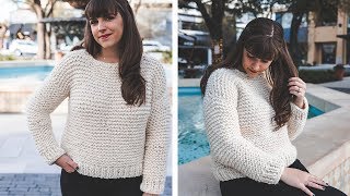 Simple Knit Sweater  start to finish [upl. by Perlman]