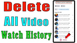 How to delete Facebook watched video list  Clear video watch history Facebook [upl. by Kenleigh]