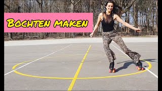 Leren draaien op rolschaatsen voor beginners [upl. by Ymerej263]