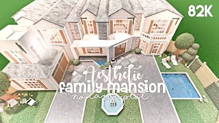 Aesthetic Family Mansion No Large Plot  Bloxburg Build [upl. by Cressi]