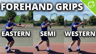 Best Tennis Forehand Grip Eastern vs Semi Western vs Western  Forehand Grips Explained [upl. by Mcloughlin865]