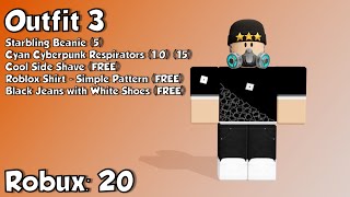 10 Awesome ROBLOX Outfits Under 20 Robux [upl. by Margette]