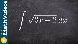 U substitution with a radical [upl. by Leoline]