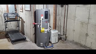 DIY Rheem Hybrid Water heater complete installation From gas to hybrid [upl. by Nosiaj]