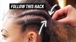 How To Cornrow Braid To Scalp FOR BEGINNERS [upl. by Arymas254]