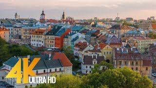 4K Lublin Poland  Cities of the World  Urban Life Documentary Film [upl. by Ogires]