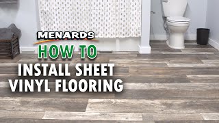 How To Install Sheet Vinyl Flooring  Menards [upl. by Rivera]