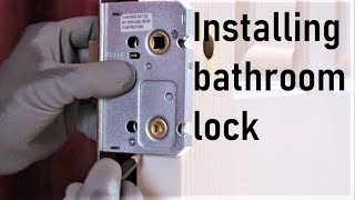 Installing bathroom lock [upl. by Kcira318]