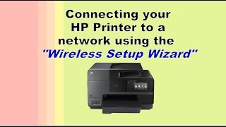 Connecting printer to a network using quotWireless Setup Wizardquot [upl. by Atekihc]