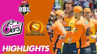 SYDNEY SIXERS VS PERTH SCORCHERS  BBL 14  CRICKET 22 GAMEPLAY [upl. by Brodie]