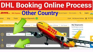 DHL booking online processhow to send anything to other country from indiaSSM Smart Tech [upl. by Aziaf]