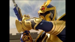 Solaris Knight First Morph amp Fight  Mystic Force  Power Rangers Official [upl. by Ynahirb]