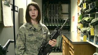 Armorer at Beale AFB goes over weapons procedures  M4 Carbine [upl. by Upali]