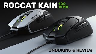 Roccat Kain 100 Aimo Mouse Unboxing amp Software Review [upl. by Nedrob]