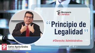 Principio de legalidad  Derecho Administrativo  Diccionario Jurídico 27 [upl. by Chaworth]