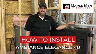 How To Install the Ambiance Elegance 40 Wood Burning Fireplace [upl. by Drallim]