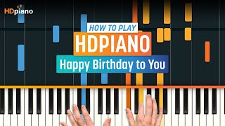 How to Play quotHappy Birthday to Youquot  HDpiano Part 1 Piano Tutorial [upl. by Shlomo]