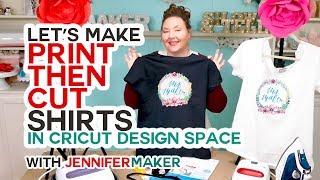 Make Print Then Cut TShirts with Your Cricut the RIGHT Way [upl. by Nick916]