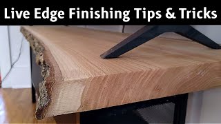 How To Finish A Live Edge Slab [upl. by Naryt]