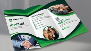 Brochure Design  Tri Fold Brochure Design in Illustrator cc [upl. by Melitta]