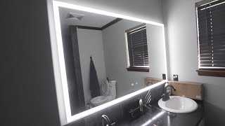 LED Mirror  How to install  Review [upl. by Motteo]