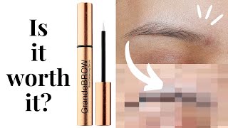 HOW TO GROW THICKER EYEBROWS  GrandeBrow Serum Review  Is it worth it [upl. by Helbona]