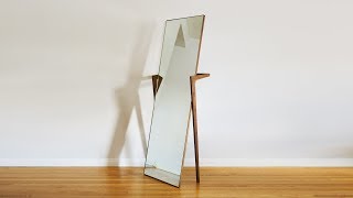 How To Build A Free Standing Mirror  Woodworking [upl. by Mou]