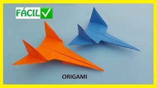 👉🏽 Cómo hacer un AVIÓN ✈ de papel FÁCIL ✅  Aviones de Origami PASO A PASO [upl. by Norven]