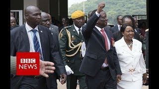 Zimbabwe Inauguration Mnangagwa becomes Zimbabwes president  BBC News [upl. by Llehcar10]