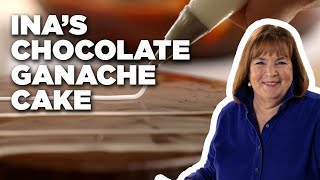 Ina Gartens Chocolate Ganache Cake  Barefoot Contessa Cook Like a Pro  Food Network [upl. by Watt]