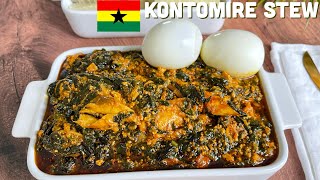 PALAVA SAUCE GHANA  KONTOMIRE STEW GHANA  BEESKITCHEN [upl. by Putnam]