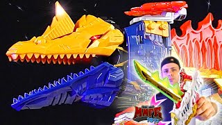 Power Rangers Dino Fury Zords Ryusoulger Megazord Combinations [upl. by Meek]