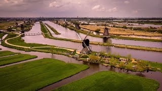 Windmills at Kinderdijk  UNESCO site  Netherlands  Holland  4K [upl. by Eiliak]