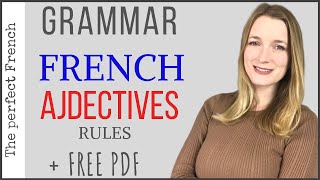 French Adjectives  Grammar  Rules  Feminine Masculine  French grammar for beginners [upl. by Oretos]