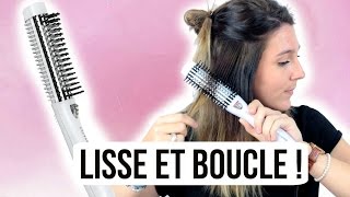 TUTO COIFFURE ♡ La brosse chauffante qui lisse amp boucle [upl. by Faith]