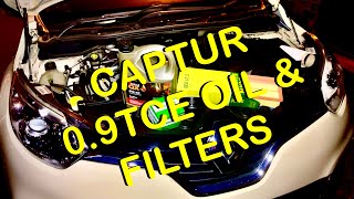 Renault Captur 09TCE Service Short Service DIY Oil  Filters [upl. by Hpeseoj]