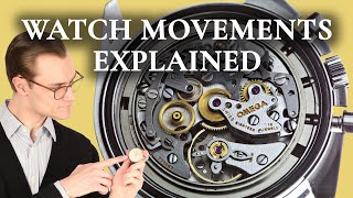 Watch Movements Explained  Mechanical vs Automatic vs Quartz Watches [upl. by Nada909]