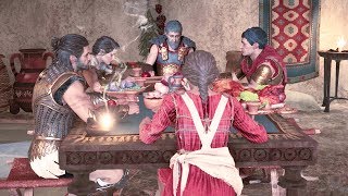 Assassins Creed Odyssey All 9 Dinner Endings Alexios [upl. by Lanevuj]