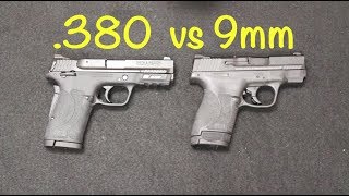 SampW Shield 380 EZ vs Shield 20 9mm [upl. by Elsinore983]