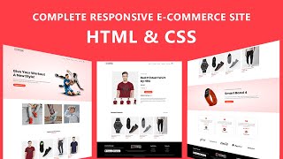 How To Make Ecommerce Website Using HTML And CSS Step By Step  Create eCommerce Website [upl. by Lyndell856]