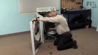 GE Dryer Repair – How to replace the Heating Element [upl. by Nibuz]