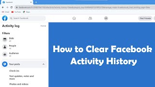 How to Clear Facebook Activity History  Solved [upl. by Llohcin]