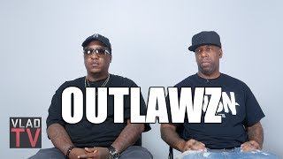 Outlawz on 2Pac Getting Shot in Vegas His Last Words Being quotF The Policequot [upl. by Ysak]