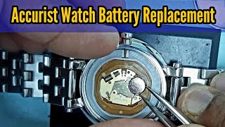 Accurist Watch Battery Replacement Tutorial Miyota GM10 Movement  Watch Repair Channel [upl. by Ettener]