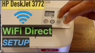 HP DeskJet 3772 WiFi Direct wireless Setup Direct Wireless setup Review [upl. by Maddock]