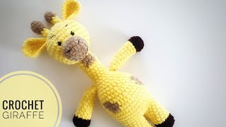 Crochet giraffe tutorial STEP by STEP [upl. by Nimad462]