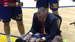 SARUNAS JASIKEVICIUS swearing on timeout vs Maccabi 30032021 [upl. by Neeuq]