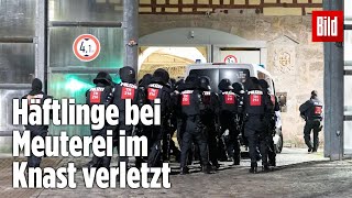 Gefängnismeuterei Polizei stürmt Knast in Thüringen  JVA Untermaßfeld [upl. by Greenberg]